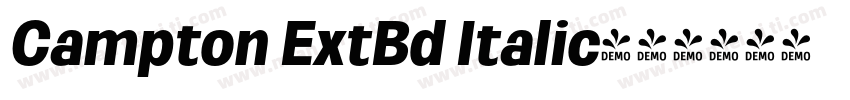 Campton ExtBd Italic字体转换